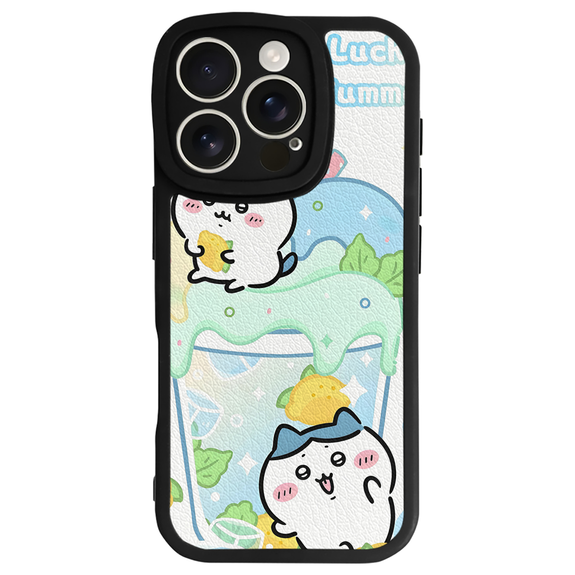 （画像用） ちいかわ Chii-kawa 【iPhone 16シリーズ対応】シリコンスマホケース（レザー調） 材質：シリコン